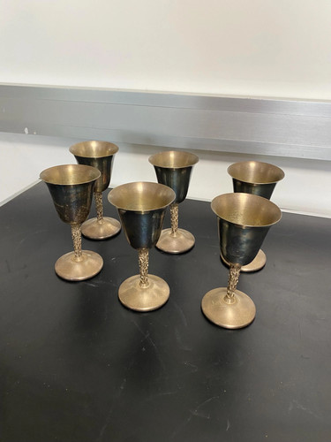 Set sei calici argento - di,