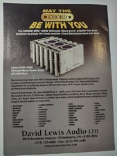 Pubblicità stampa David Lewis