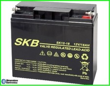 BATTERIA 12V 18ah al PIOMBO AGM VLRA FOTOVOLTAICO COME FIAMM 12FGL17 FG21803 18a