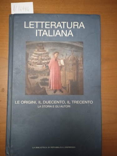 Letteratura italiana vol - vol., i