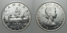 CANADA 1 DOLLARO 1959 CANOA IN