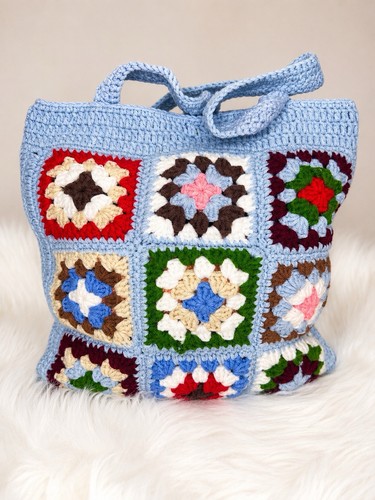 Borsa mano blu all - a,