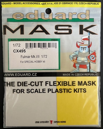 Maschera eduard fulmar ii - eduard, mk.i/ii