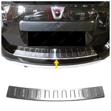 Per DACIA DUSTER 2010 AL 2017 Cromato Protezione Paraurti (Spazzolato) ACCIAIO