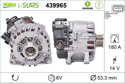 Alternatore valeo 180a - 180a,
