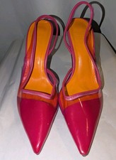 ZARA rosa slingback tacco a