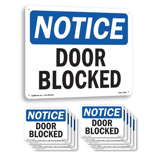 Insegna avviso osha bloccata - avviso,
