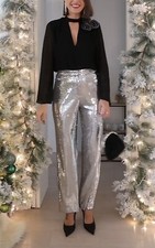 PANTALONE ZARA ARGENTO