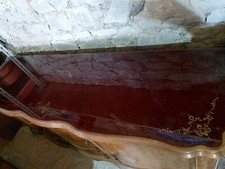 Credenza con Specchiera Stile Chippendale 192x58x92 cm