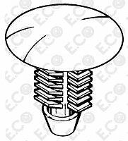 KIT CARROZZERIA FIAT GRANDE PUNTO BOTTONE DI FISSAGGIO DA 14 PEZZI 735421944