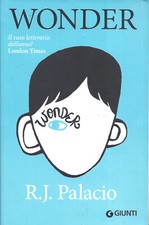WONDER R.J. PALACIO LIBRO EDIZIONE ITALIANA OMAGGIO GIUNTI 2013 USATO ML3 87890