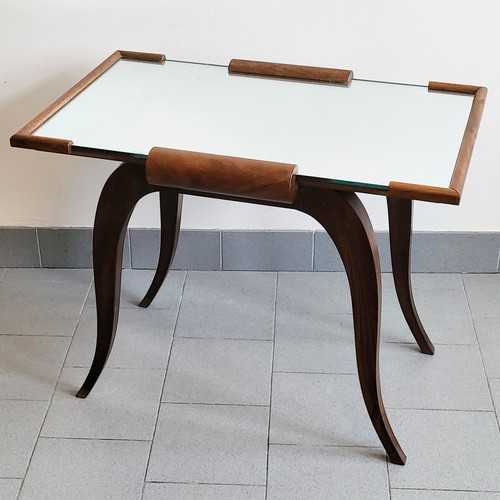 Tavolino art deco vintage noce - tavolino,