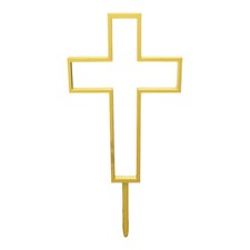 TOPPER CAKE TOP TORTA CROCE SACRAMENTI BATTESIMO CONFESSIONE COMUNIONE CRESIMA