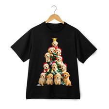 Holiday puppy christmas tree - puppy,