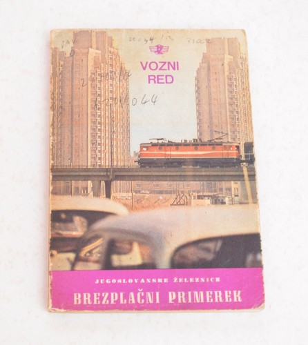 Railway timetable yugoslav - railway,