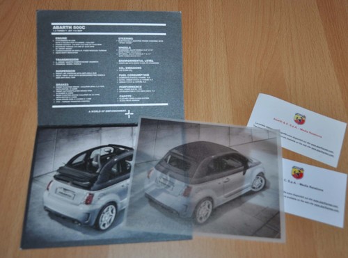 Brochure depliant abarth 500c - brochure,