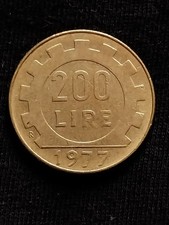 200 Lire 1977, Italia Repubblica - circolata @@@LEGGI*SPEDIZIONE