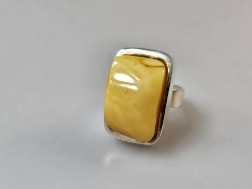 Anello ambra - ambra.,