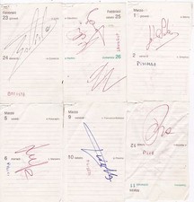 Raccolta Autografi Calciatori