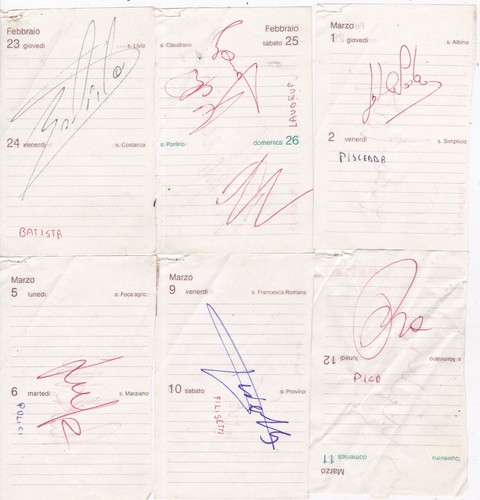 Raccolta autografi calciatori - autografi,