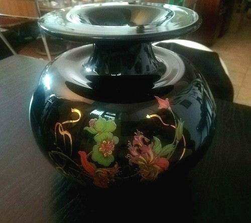 Vintage vaso ball nero - vintage, lucido