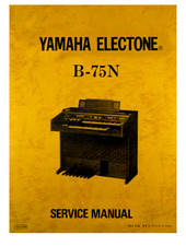 YAMAHA B-75N Service manual
