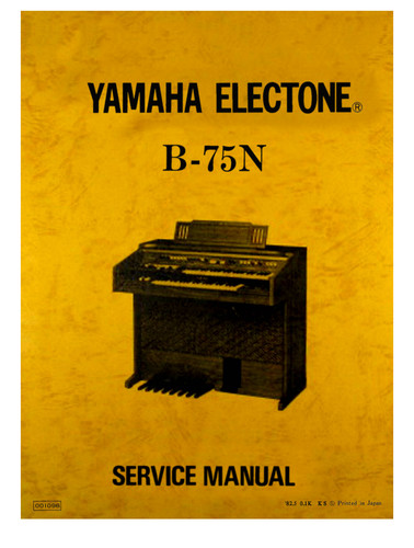 Yamaha 75n service - yamaha,