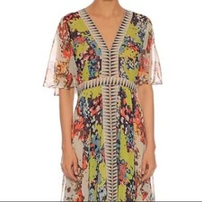 Abito floreale multicolore BCBGMaxAzria ROSELLE SETA