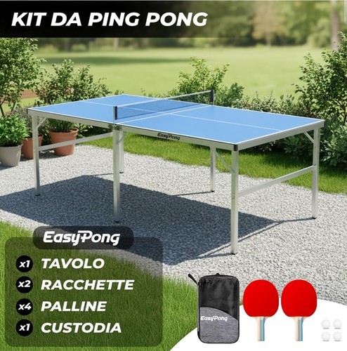 Tavolo ping pong - pong, blu