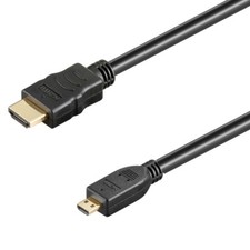 Cavo HDMI 2m Alta Velocità con Ethernet A - D Micro Maschio Full HD 3D Placcato Oro