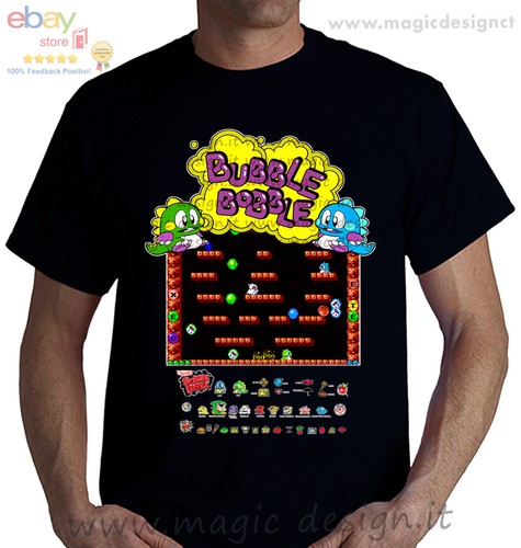 Tshirt bubble bobble - tshirt,