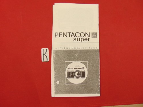 Manuale istruzioni pentacon - istruzioni,