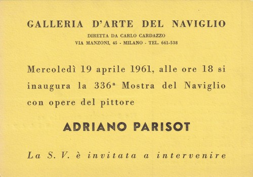 Cartolina invito mostra - cartolina/invito,