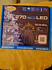 TENDA LUCI LED BIANCO FREDDO 270 LED 15 CALATE LED FISSI E LED FLASH