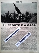 AL FRONTE E A CASA-LINEA SIGFRIDO - TEMPO 1940 - CLIPPING-RITAGLI DI GIORNALE