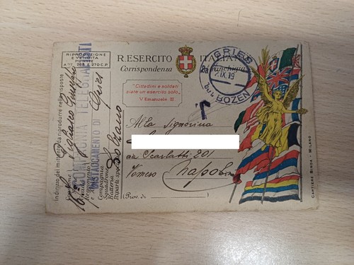 Cartolina guerra mondiale - cartolina,