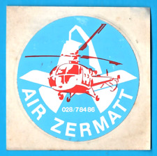 Air Zermatt adesivo sticker vintage autocollant aufkleber MA3587