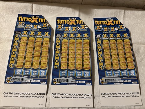 Gratta vinci usati ma - gratta, e