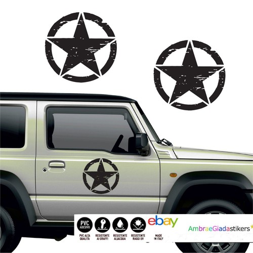 Adesivi stella militare - adesivi,