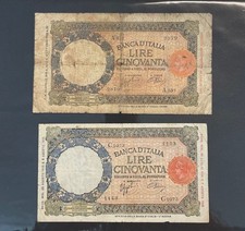 NL* LOTTO 2 BANCONOTE ITALIANE