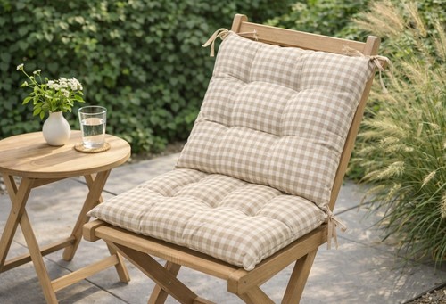 Gingham cuscino sedia - gingham,