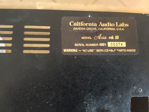California audio labs parts - california,