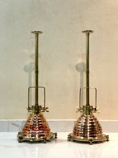 Set 2 plafoniere nautiche rame