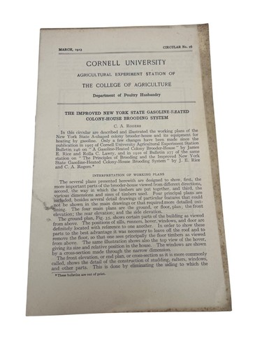1913 cornell univ poultry - cornell,