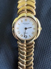 Orologio donna Raymond Well Geneve placcato oro 18 carati batteria nuova