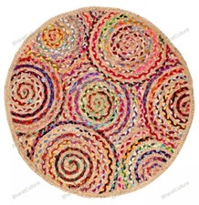 Tappeti Jute Multicolore Fatti