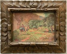 NICOLA PALIZZI (Vasto 1820  Napoli 1870) Old QUADRO DIPINTO ACQUERELLO Paesaggio