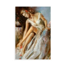 Stampa su Tela su Carta Poster o Quadro Di Scenza Ron Woman Primavera