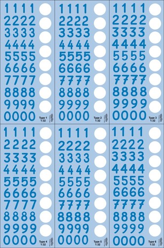 Decals números targa - targa, a