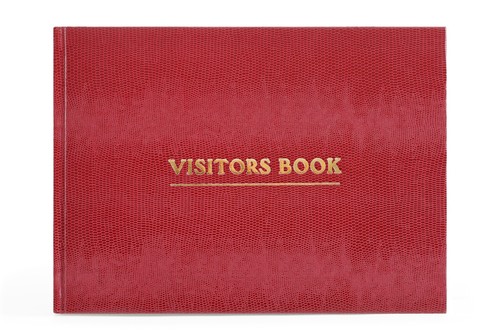 Burgundy visitor book for - burgundy,